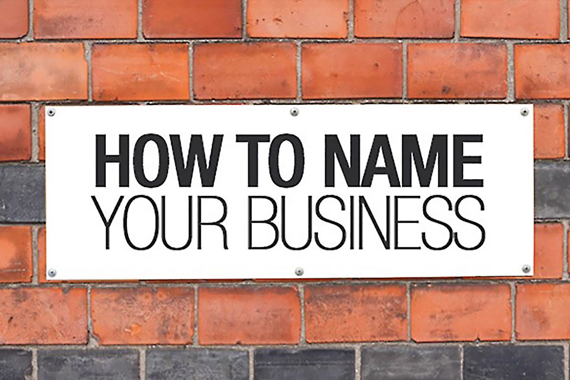 Methods for Obtaining a Business Name