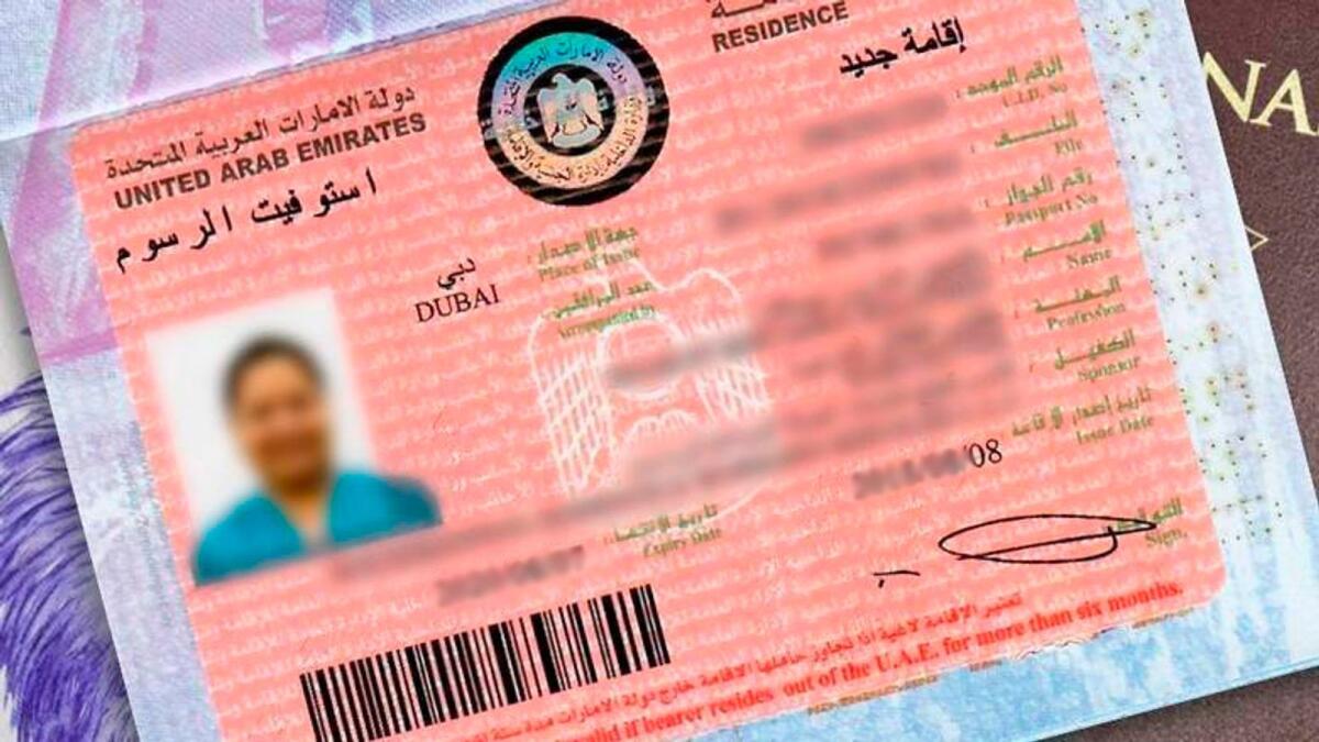 Residence visa service in Dubai.