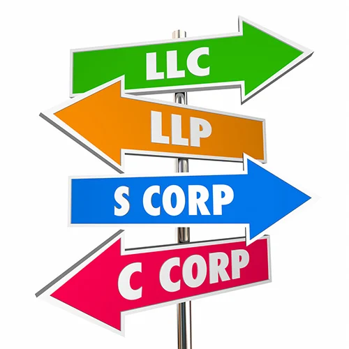 S Corporation vs. C Corporation vs. LLC vs. LLP