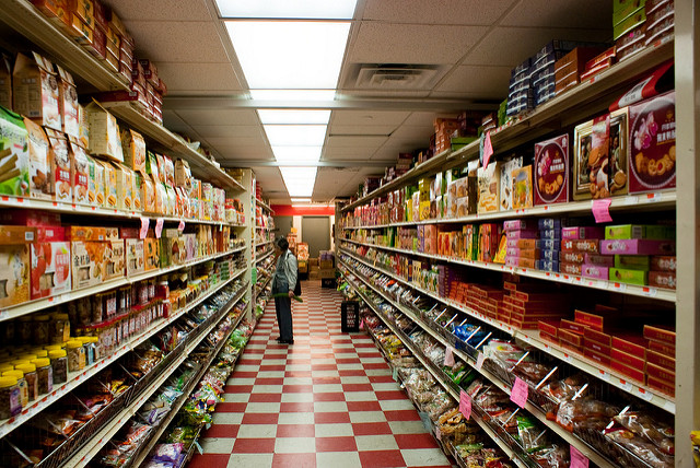 An Asian grocery shop sells goods that are often utilised in the preparation of traditional and authentic Asian meals. This includes canned foods, sauces, fruits and vegetables, spices, and meats.