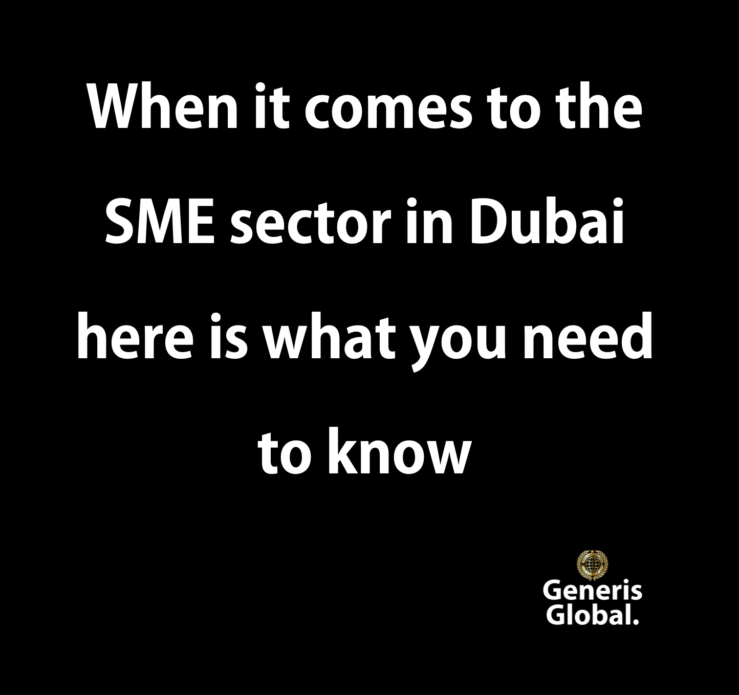 SME sector in Dubai