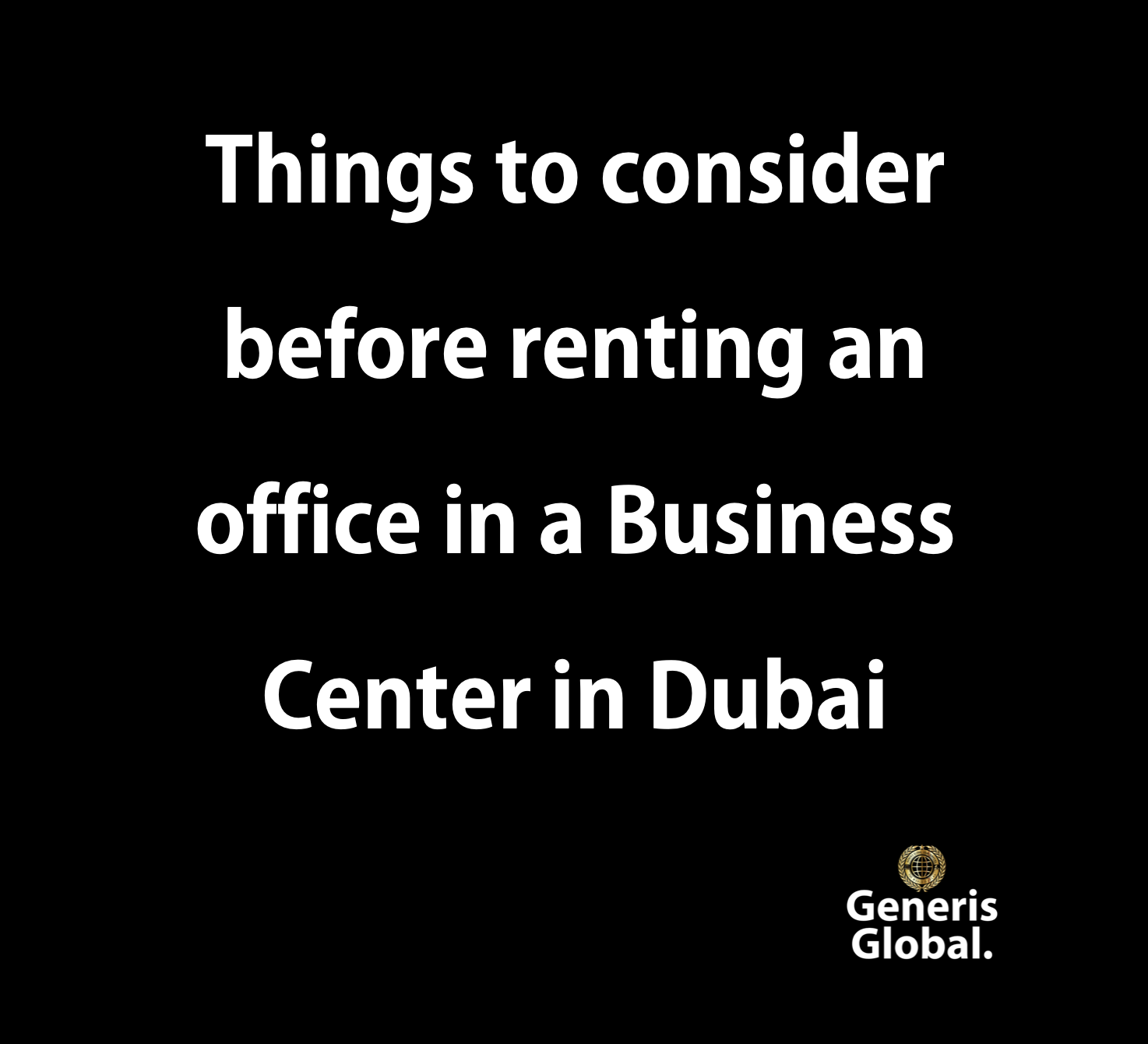 Business Center in Dubai