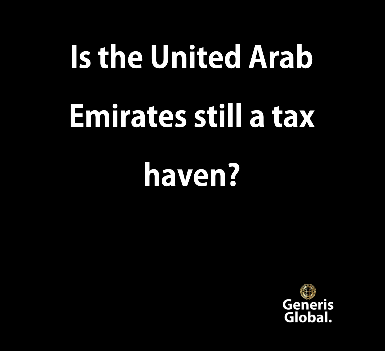 United Arab Emirates still a tax haven