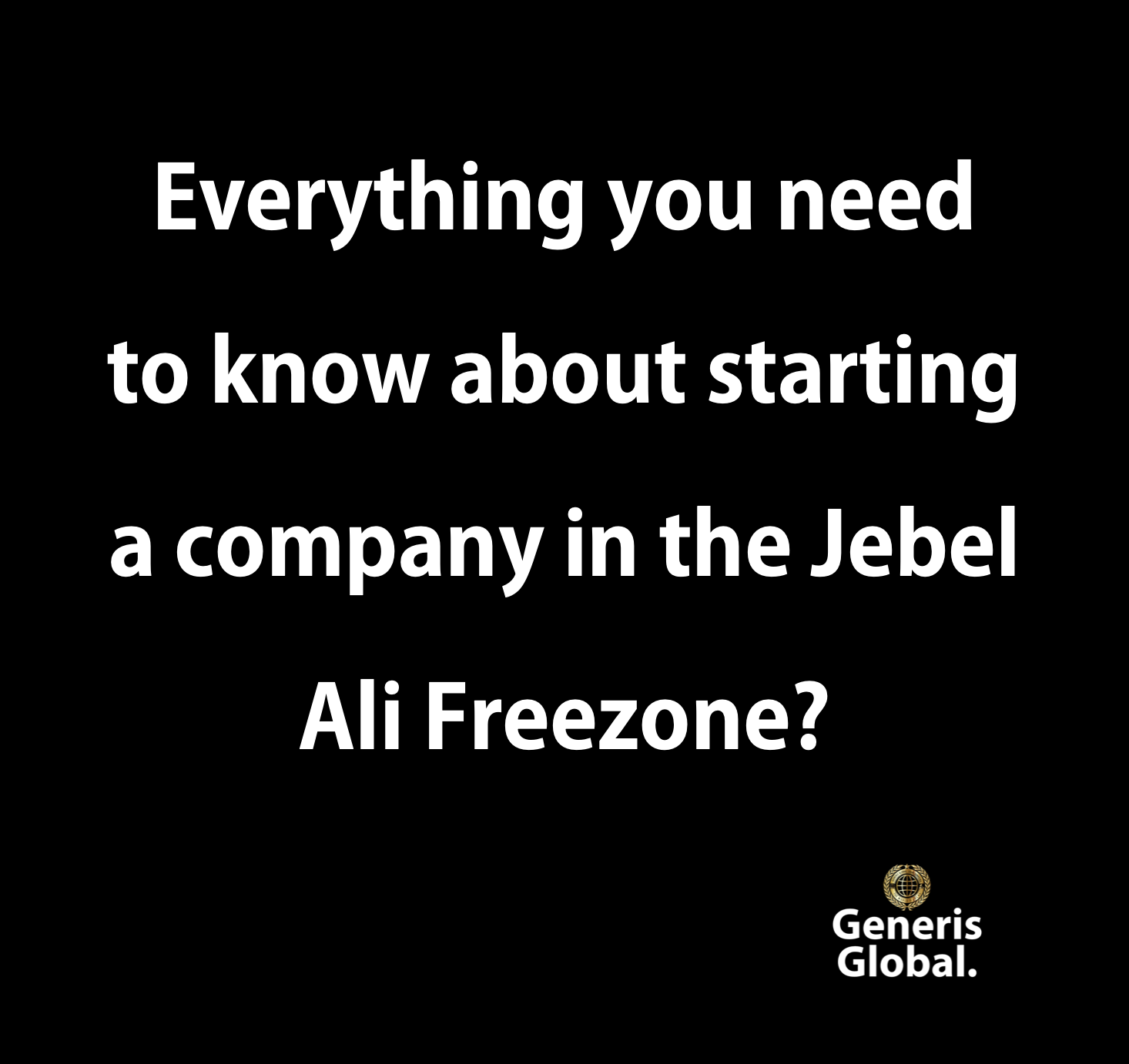 starting a company in the Jebel Ali Freezone