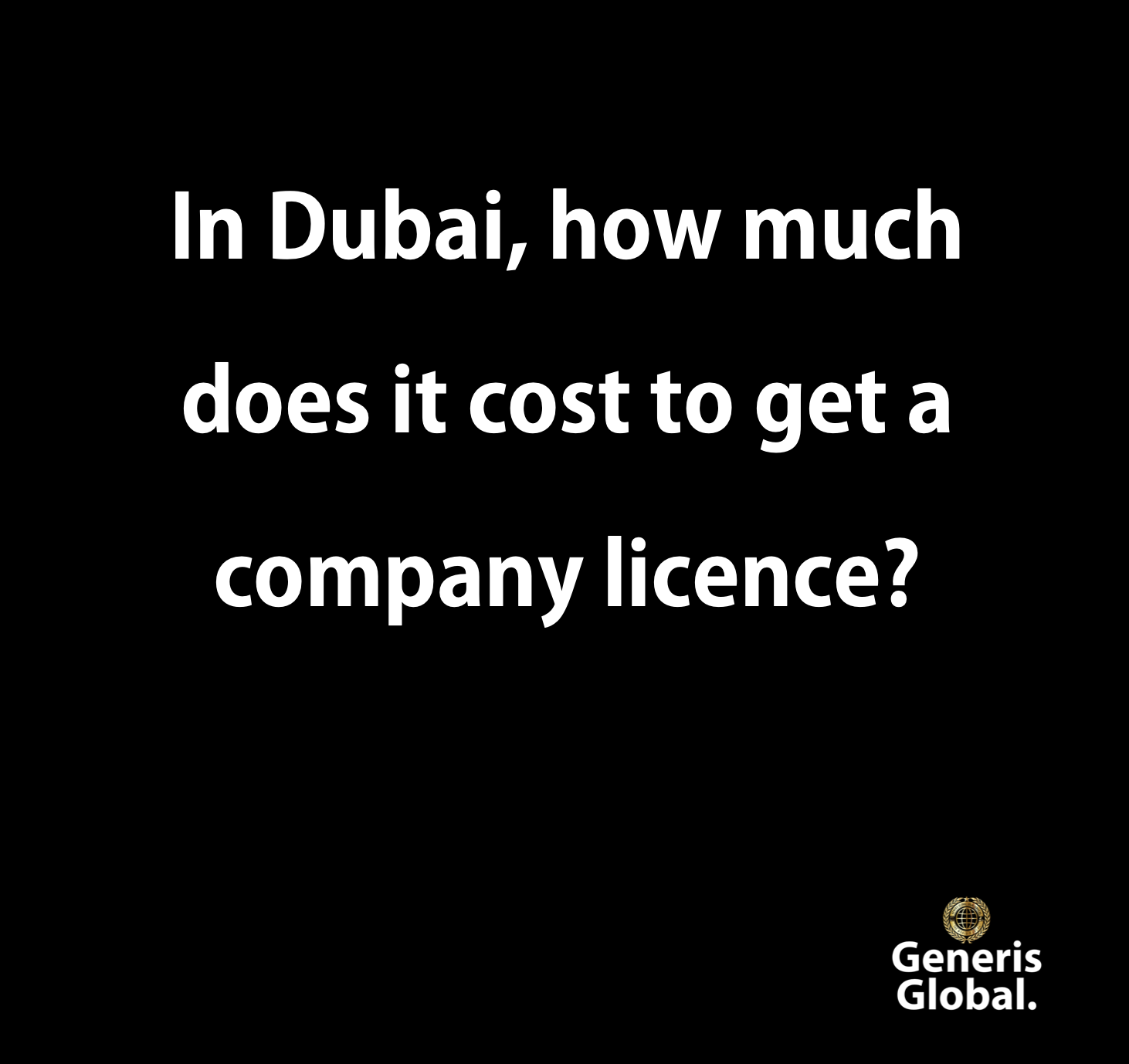 how much does it cost to get a company licence
