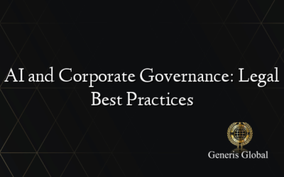 AI and Corporate Governance: Legal Best Practices