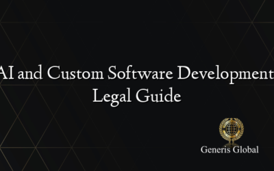 AI and Custom Software Development: Legal Guide