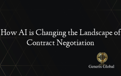 How AI is Changing the Landscape of Contract Negotiation