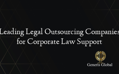 Leading Legal Outsourcing Companies for Corporate Law Support