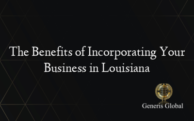 The Benefits of Incorporating Your Business in Louisiana