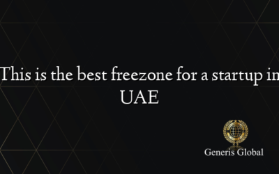 This is the best freezone for a startup in UAE