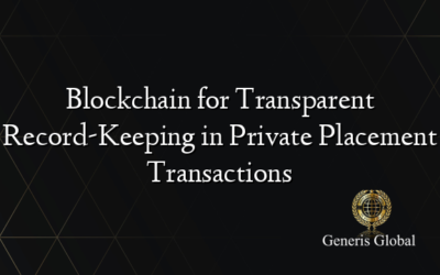 Blockchain for Transparent Record-Keeping in Private Placement Transactions