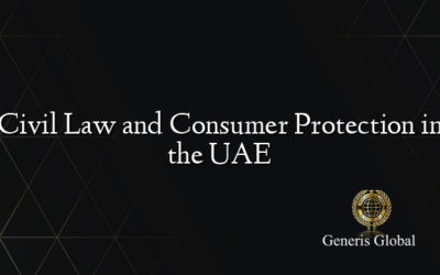 Civil Law and Consumer Protection in the UAE