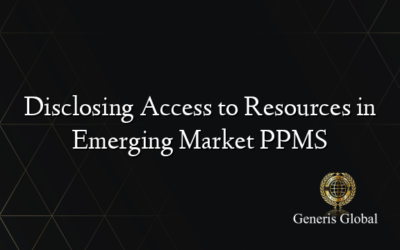 Disclosing Access to Resources in Emerging Market PPMS