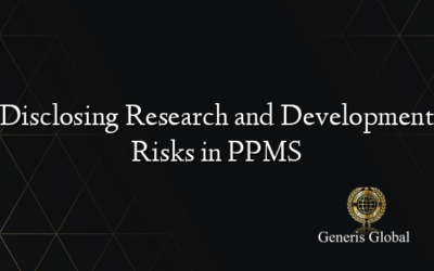 Disclosing Research and Development Risks in PPMS