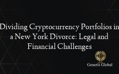 Dividing Cryptocurrency Portfolios in a New York Divorce: Legal and Financial Challenges