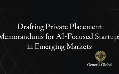 Drafting Private Placement Memorandums for AI-Focused Startups in Emerging Markets