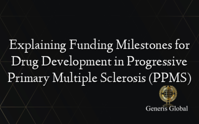 Explaining Funding Milestones for Drug Development in Progressive Primary Multiple Sclerosis (PPMS)