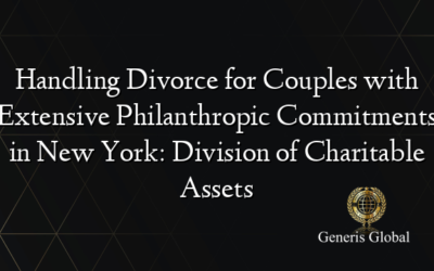 Handling Divorce for Couples with Extensive Philanthropic Commitments in New York: Division of Charitable Assets