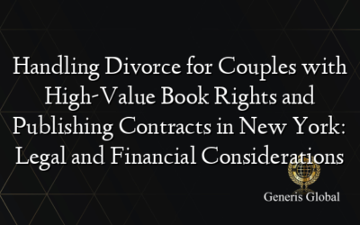 Handling Divorce for Couples with High-Value Book Rights and Publishing Contracts in New York: Legal and Financial Considerations