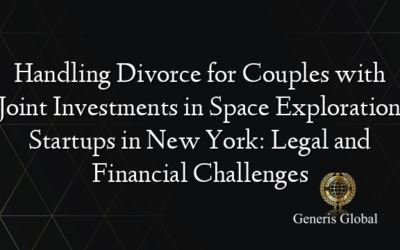 Handling Divorce for Couples with Joint Investments in Space Exploration Startups in New York: Legal and Financial Challenges