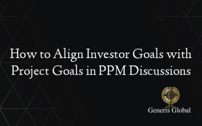 How to Align Investor Goals with Project Goals in PPM Discussions