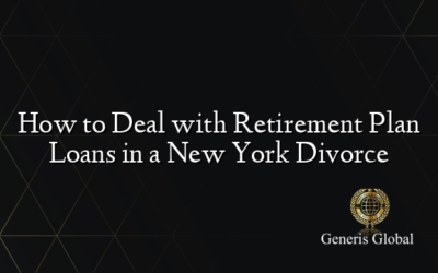 How to Deal with Retirement Plan Loans in a New York Divorce