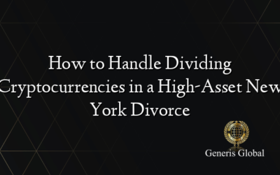 How to Handle Dividing Cryptocurrencies in a High-Asset New York Divorce