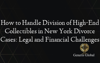 How to Handle Division of High-End Collectibles in New York Divorce Cases: Legal and Financial Challenges