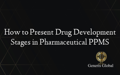 How to Present Drug Development Stages in Pharmaceutical PPMS