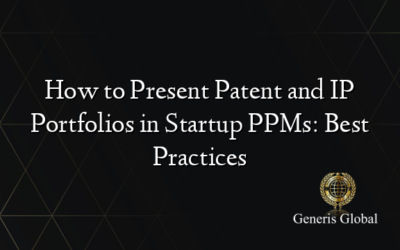 How to Present Patent and IP Portfolios in Startup PPMs: Best Practices