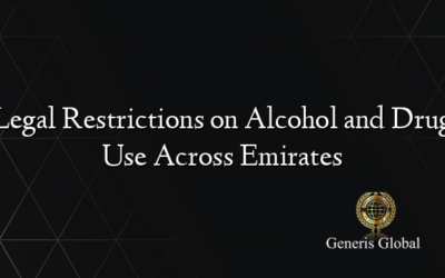 Legal Restrictions on Alcohol and Drug Use Across Emirates