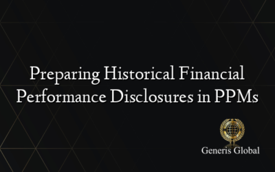 Preparing Historical Financial Performance Disclosures in PPMs