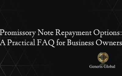 Promissory Note Repayment Options: A Practical FAQ for Business Owners