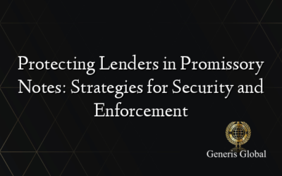 Protecting Lenders in Promissory Notes: Strategies for Security and Enforcement