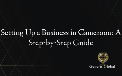 Setting Up a Business in Cameroon: A Step-by-Step Guide