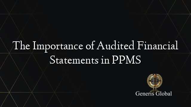 The Importance of Audited Financial Statements in PPMS