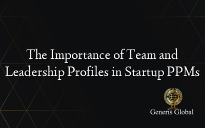 The Importance of Team and Leadership Profiles in Startup PPMs