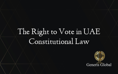 The Right to Vote in UAE Constitutional Law