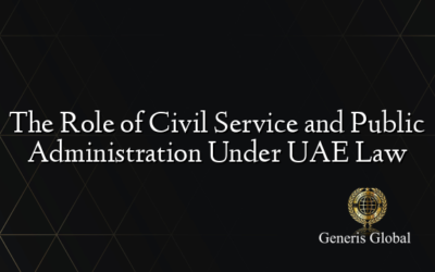 The Role of Civil Service and Public Administration Under UAE Law