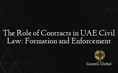 The Role of Contracts in UAE Civil Law: Formation and Enforcement