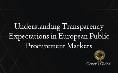 Understanding Transparency Expectations in European Public Procurement Markets