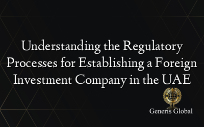 Understanding the Regulatory Processes for Establishing a Foreign Investment Company in the UAE