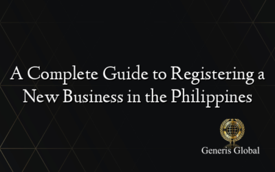 A Complete Guide to Registering a New Business in the Philippines