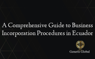 A Comprehensive Guide to Business Incorporation Procedures in Ecuador