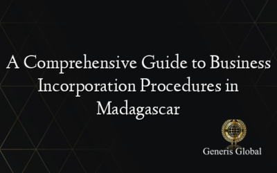 A Comprehensive Guide to Business Incorporation Procedures in Madagascar