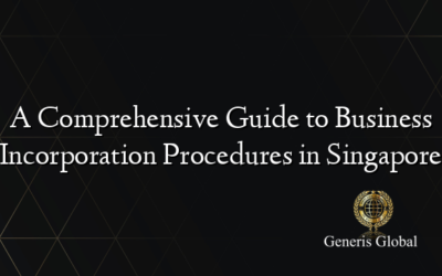 A Comprehensive Guide to Business Incorporation Procedures in Singapore