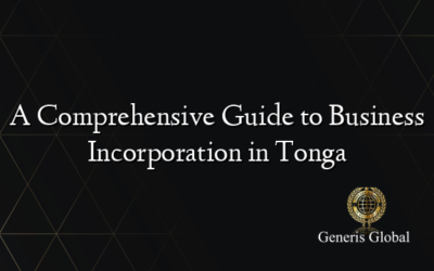 A Comprehensive Guide to Business Incorporation in Tonga