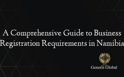 A Comprehensive Guide to Business Registration Requirements in Namibia