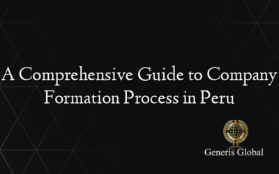A Comprehensive Guide to Company Formation Process in Peru